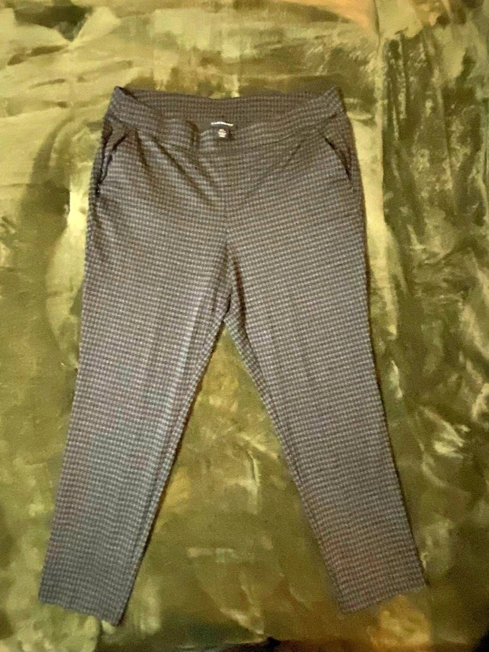 Lane Bryant Houndstooth Zip-Pocket Pants For Women